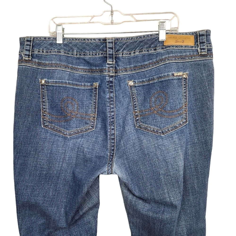 Melissa McCarthy Seven7 Straight Demin Blue Jeans Women's Size 20 - Picture 7 of 13